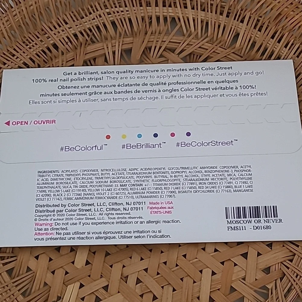 Moscow Or Never Color Street Shimmer Nail Strips